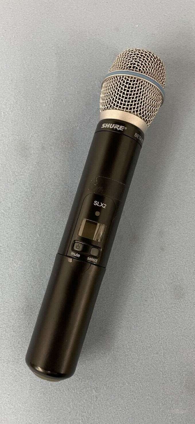 Shure SLX2 Wireless Handheld Microphone Transmitter w/ Beta 87A   470-494 MHZ G4