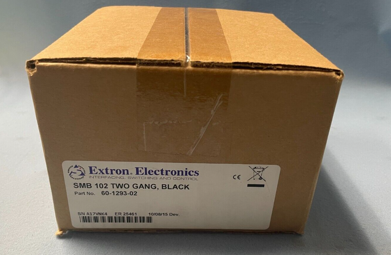 Extron SMB 102 Two-Gang 60-1293-02 Black – LPAV