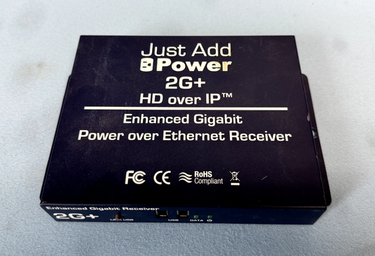 Just Add Power 2G+ HD Over IP Enhanced Gigabit Power Over Ethernet Receiver