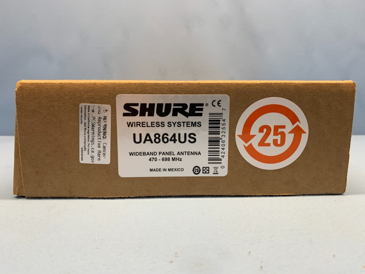 Shure UA864US Active Wideband UHF Wireless Omni Antenna Booster 470-698 Mhz