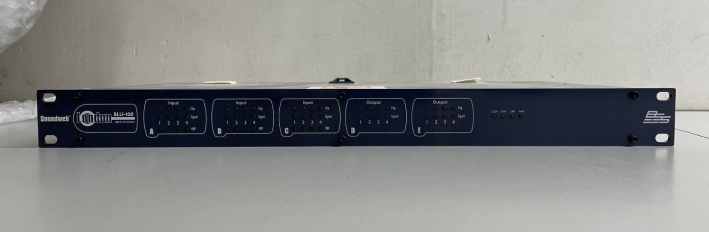 BSS Audio Soundweb London BLU-100 12x8 Signal Processor w/ BLU Link - BSSBLU100