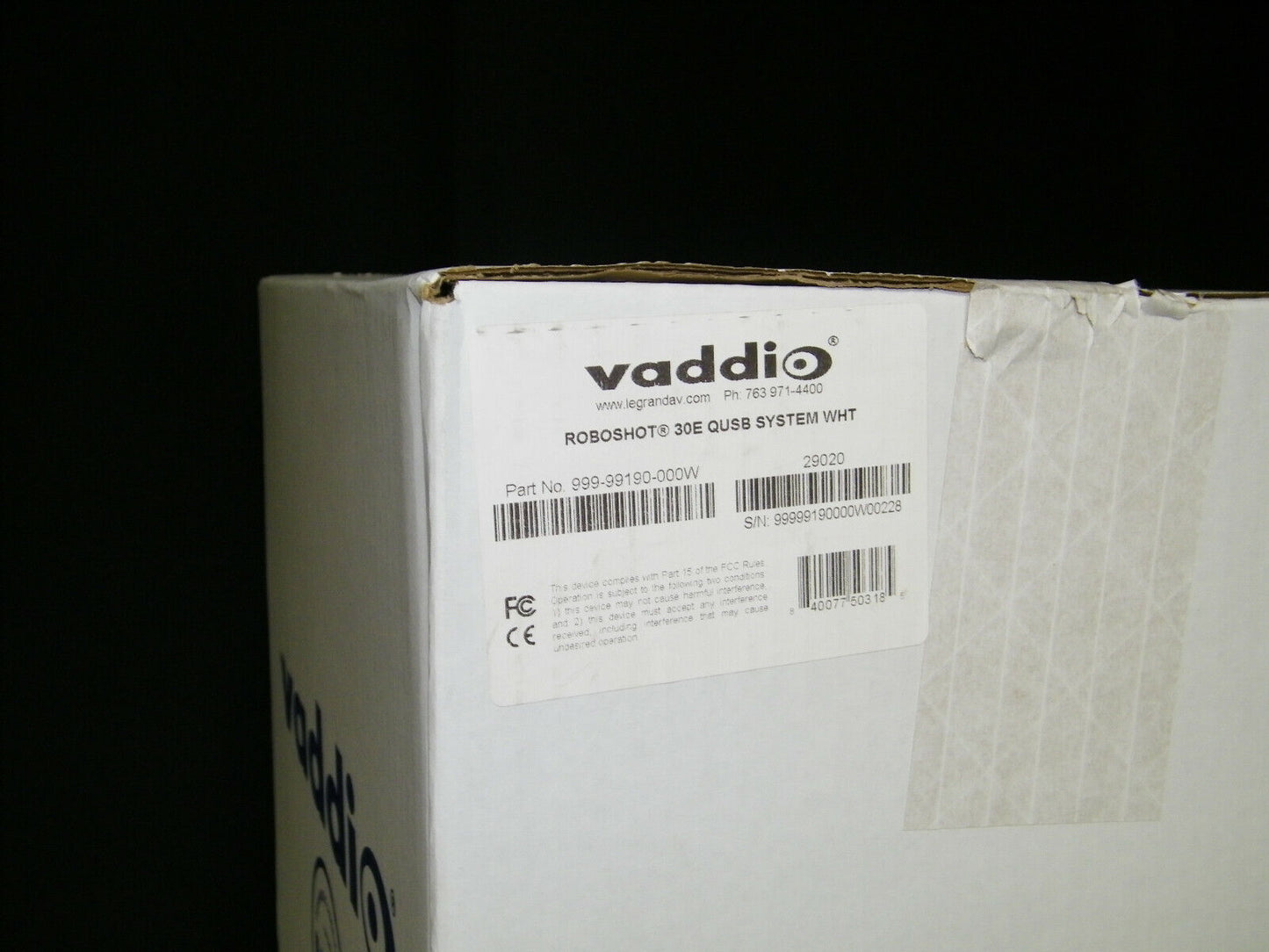 Vaddio RoboSHOT 30E QUSB System / 999-99190-000W