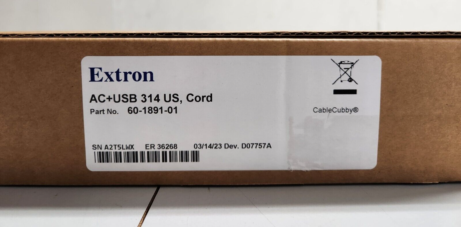 Extron AC+USB 314 US, Cord 60-1891-01 Power Module NEW – LPAV