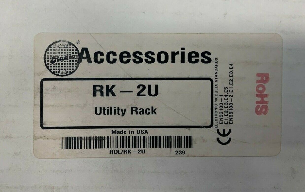 RDL RK-2U 19" 2U Utility Rack Chassis