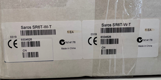 Crestron SAROS SR6T-B-T-EACH Saros 6.5 in Surface Mount Speakers PAIR 6504625