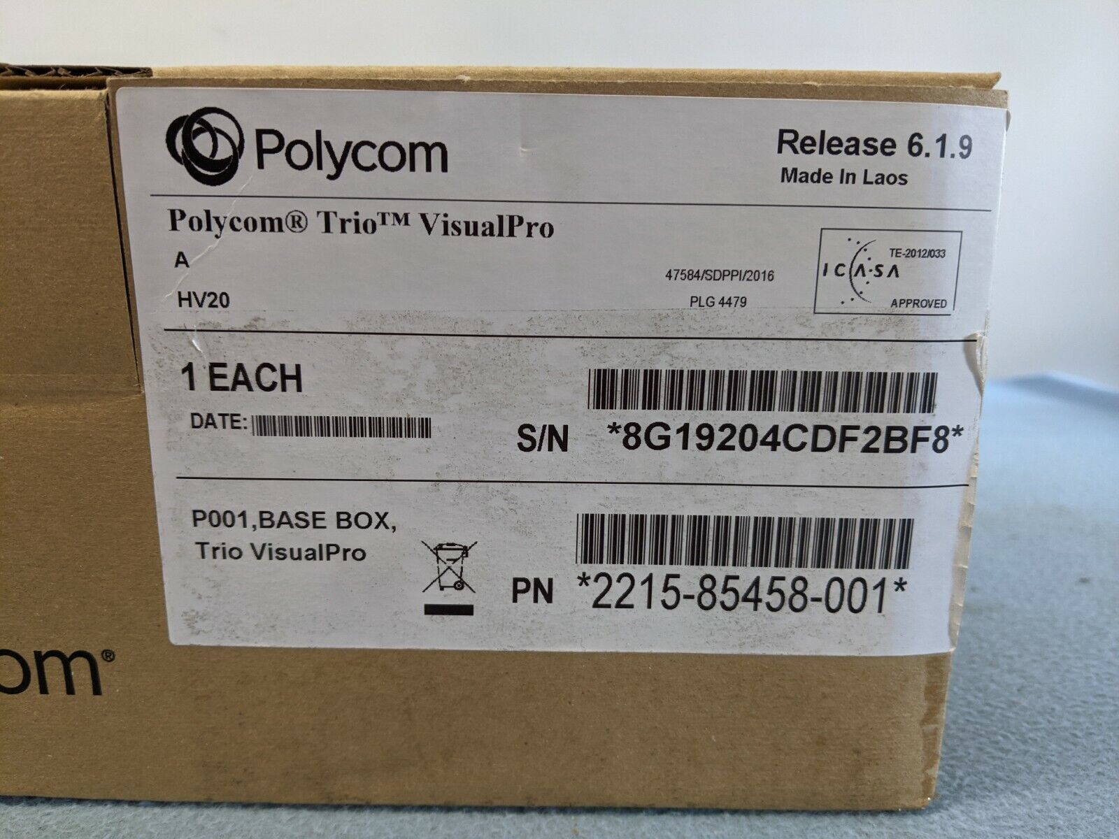 Polycom Trio VisualPro Video Conferencing Codec 2215-85458-001 – LPAV
