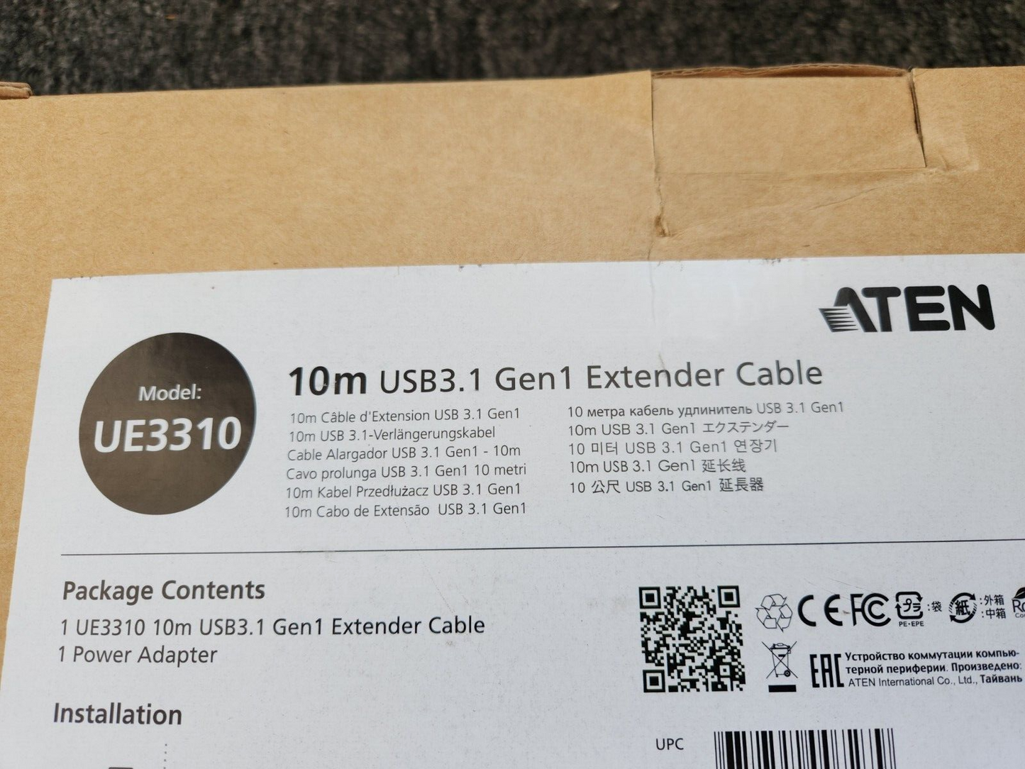 Aten UE3310 10m USB3.1 Gen1 Extender Cable NEW