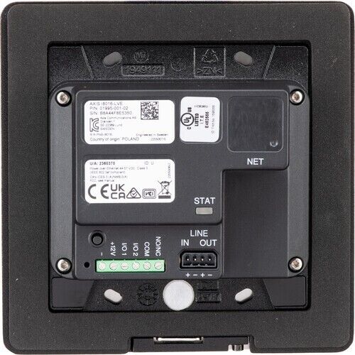 Axis I8016-LVE / 01995-001 Network Video Intercom (NEW/Sealed) – LPAV
