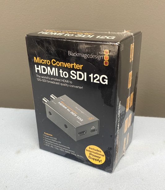 Black Magic Design HDMI to SDI 12G PSU Micro Converter CONVCMIC/HS12G/WPSU NEW