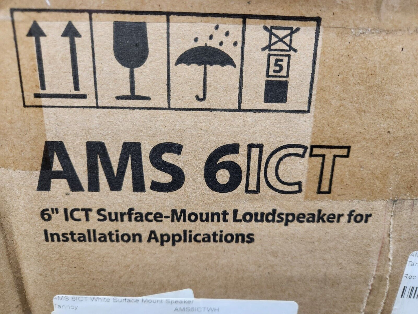 Tannoy AMS6ICT Surface-Mount Loudspeakers PAIR White NEW