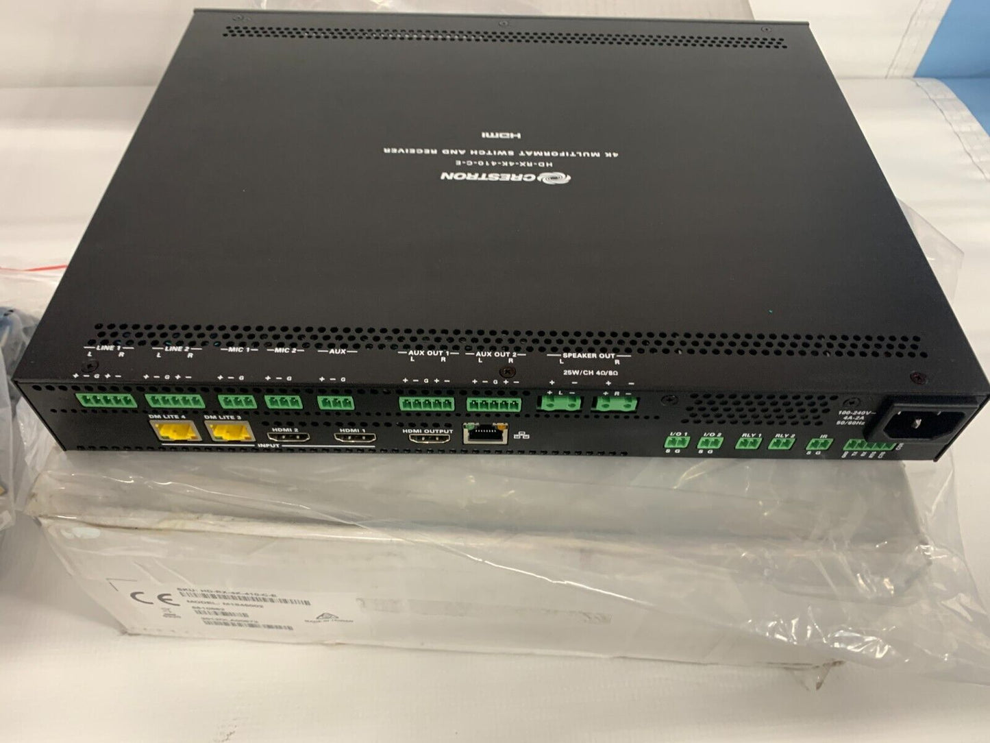 Crestron HD-RX-4K-410-C-E | DMPS Lite 4K Multiformat 4x1 AV Switch & Receiver
