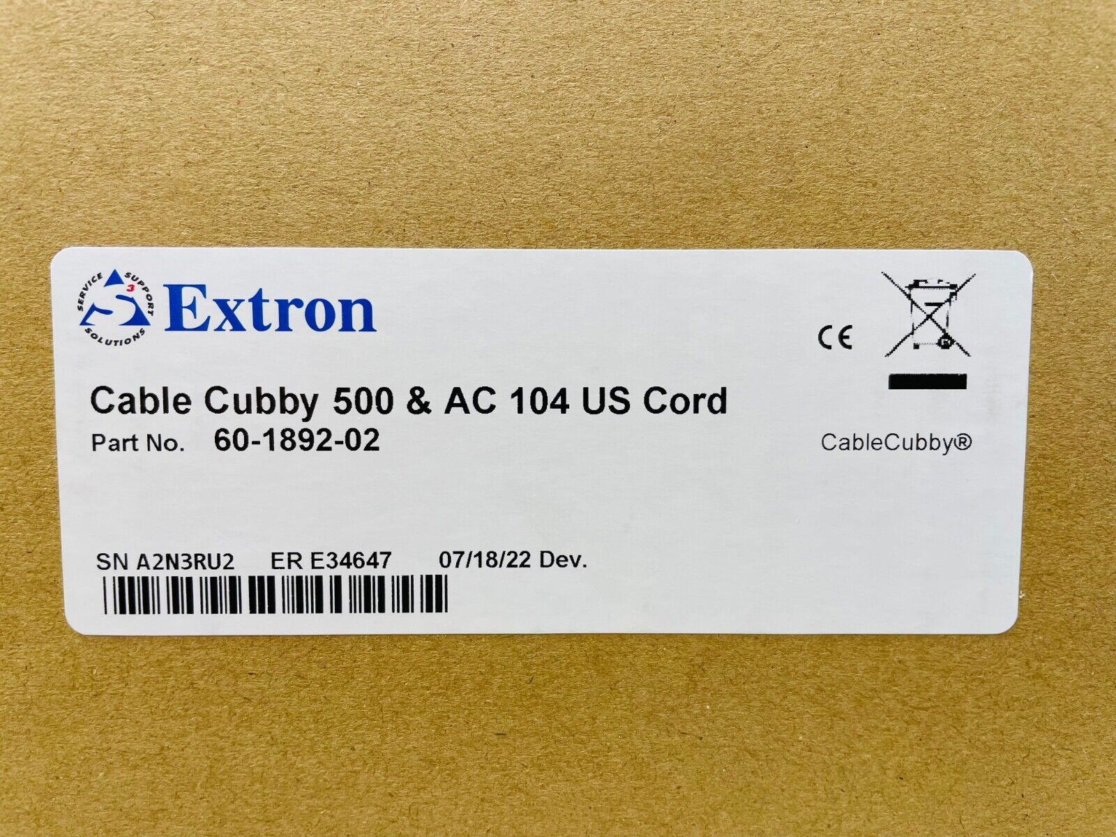 EXTRON 60-1892-02 Cable Cubby 500 Cable Access Enclosure for AV – LPAV