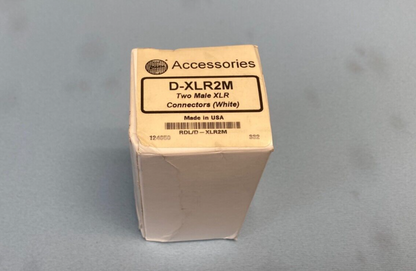 Radio Design Labs RDL D-XLR2M Wall Plate w/ Dual XLR 3-Pin Male Connectors