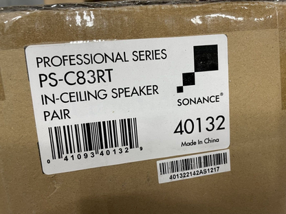 Sonance PS-C83RT 8" In-Ceiling Professional Series 70V/100V/8Ohm Audio Speakers