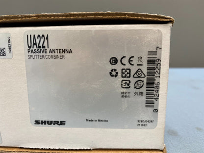 SHURE UA221 Passive Antenna Splitter/Combiner Kit