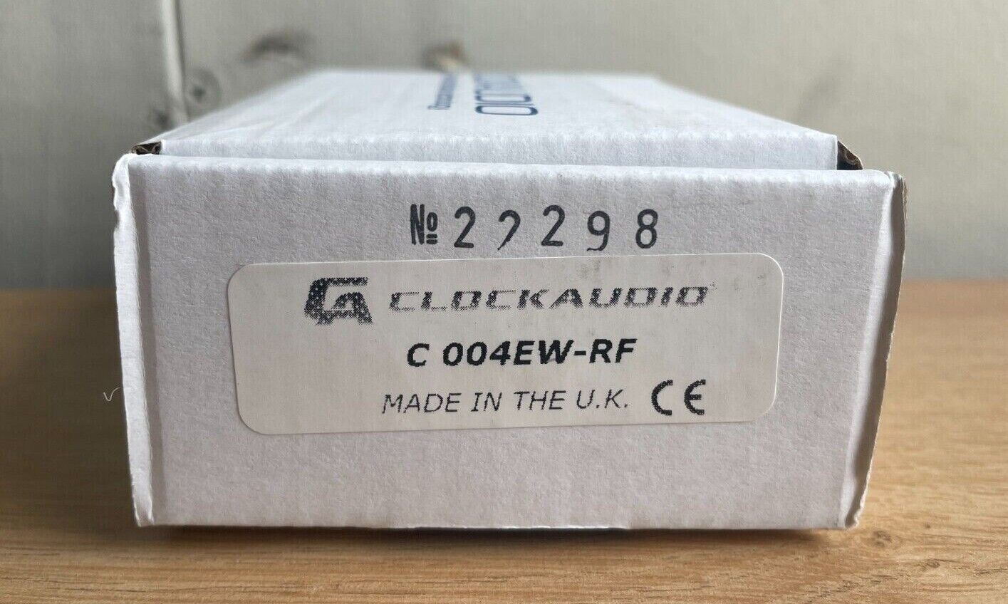 Clockaudio C 004EW-RF Through Table Cardioid Boundary Layer Microphone White