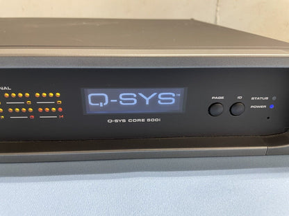 QSC Q-SYS Core 500i Integrated System Platform Digital DSP Control Processor and