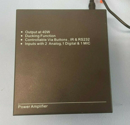 KanexPro AP3DBL Mini 3-Input Audio Amplifier with Mic Mixer w/ Manual