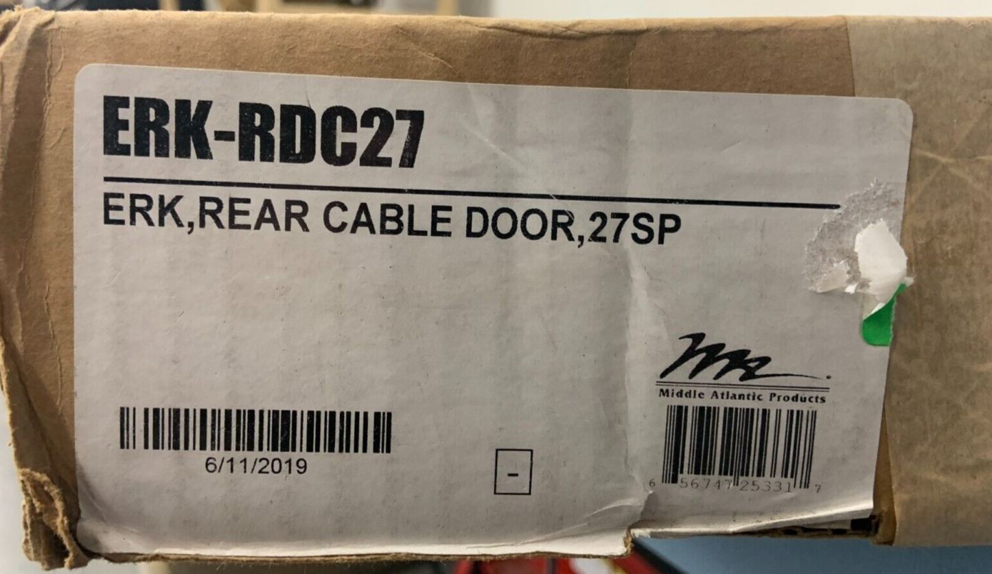 Middle Atlantic Cable-Entry Rear Door for ERK Equipment Rack (27 RU) | ERK-RDC27