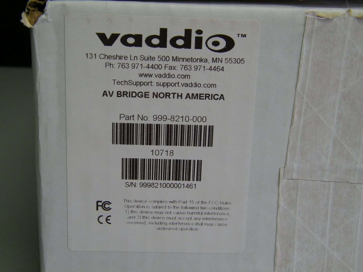 Vaddio AV Bridge / 998-8210-000 / HD Media Streaming