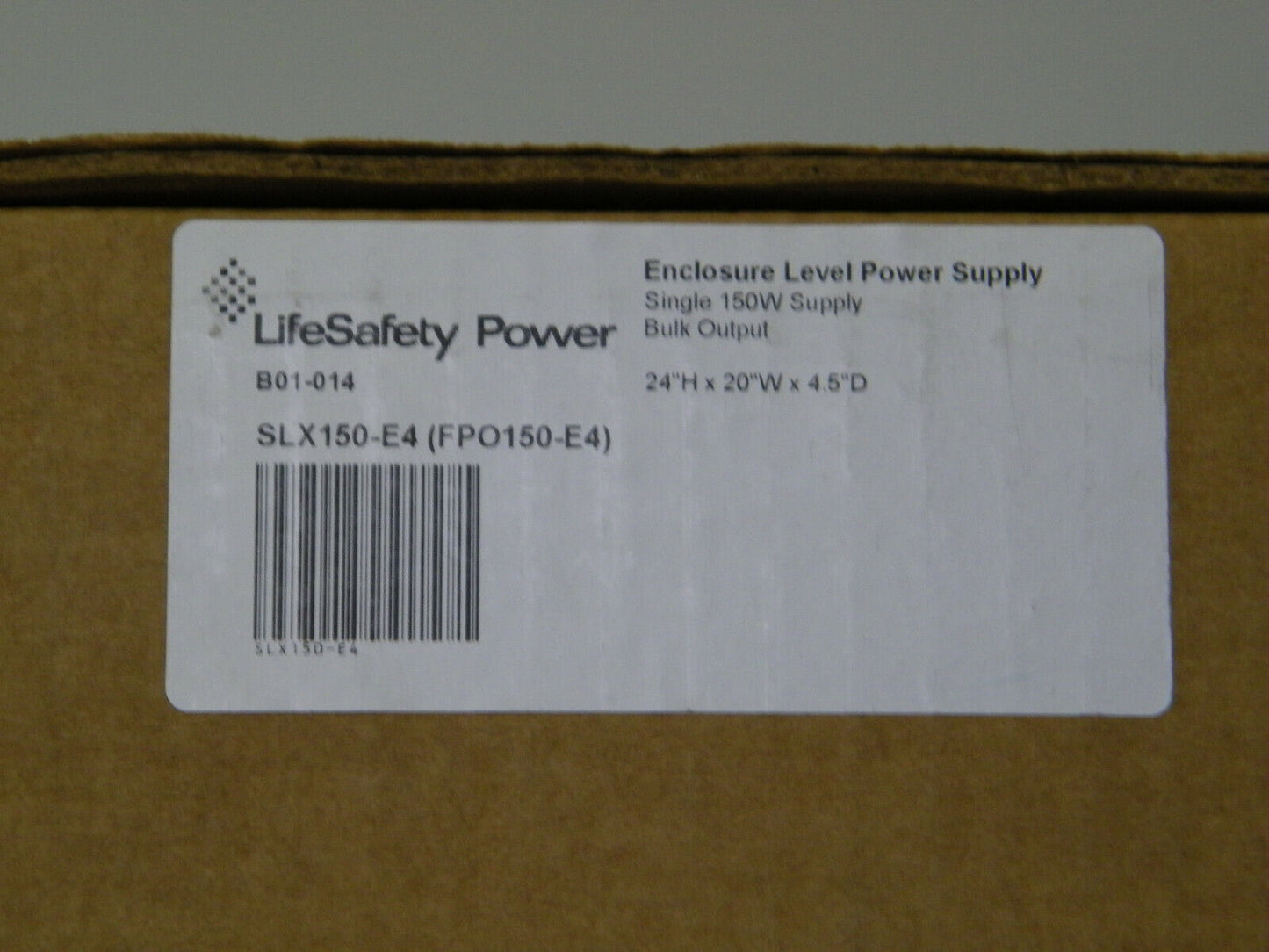 LIFESAFETY POWER FPO150-E4 / SLX150-E4 / B01-014