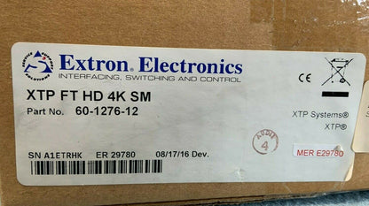 Extron XTP FT HD 4K SM Network Transmitter Black/Grey - 60-1276-12