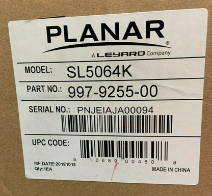 Planar Systems 997-9255-00 SL5064K LED 50" Ultra HD 4K LCD Display - Black