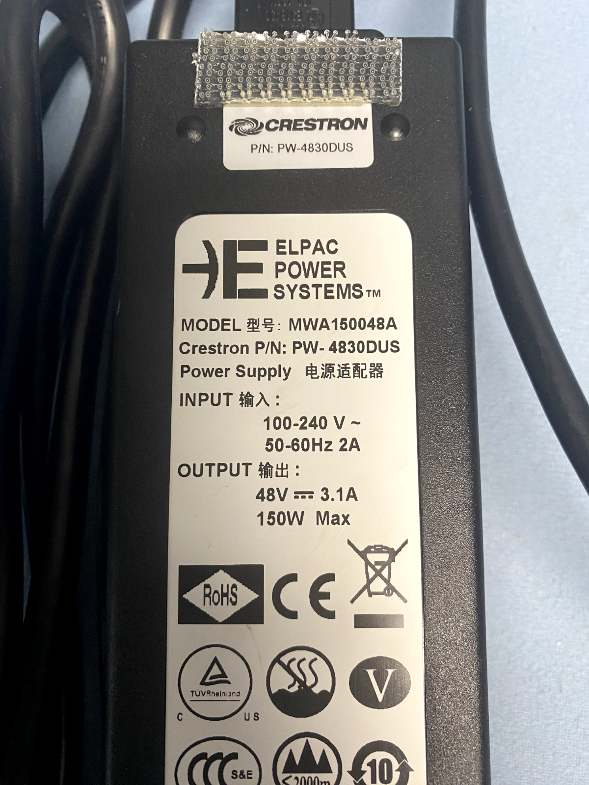 Crestron PW-4830DUS Dmps DMpoe Power Supply 6507064