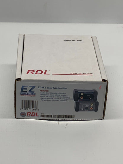 RDL EZ-HK1  Stereo Audio Hum Killer