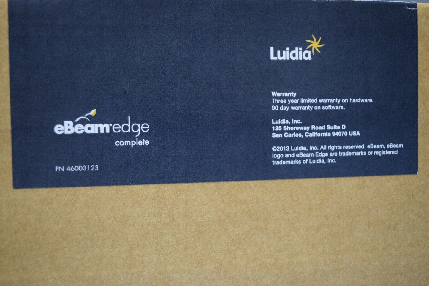 Luidia eBeam edge wireless complete 46003123 / 46003099      new / open box
