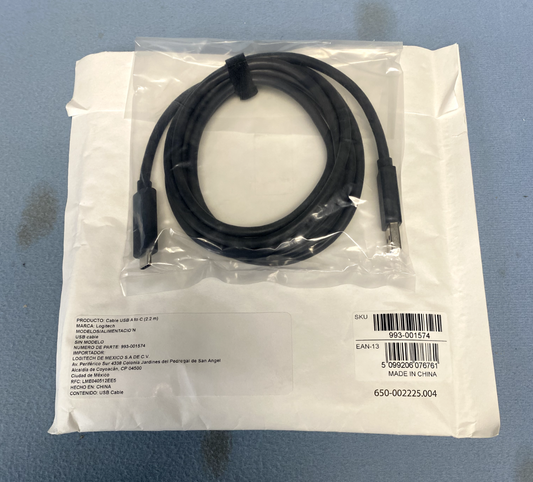 Logitech 993-001574 USB-C cable - USB Type A to 24 pin USB-C - 7 ft