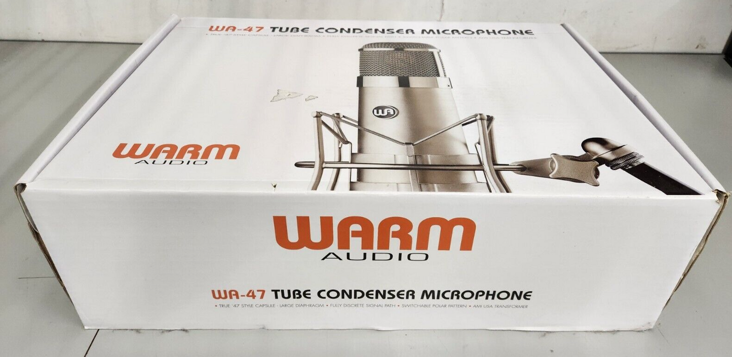 Warm Audio WA-47 Large-Diaphragm Tube Condenser Studio Recording Microphone Mic