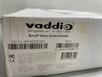 Vaddio EasyIP Easy IP Mixer/Switcher 4x4Video/Dante System Global 999-60320-000