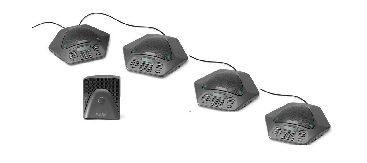 ClearOne 910-158-500-02 Maxattach Conference Phone 4-Pack NEW