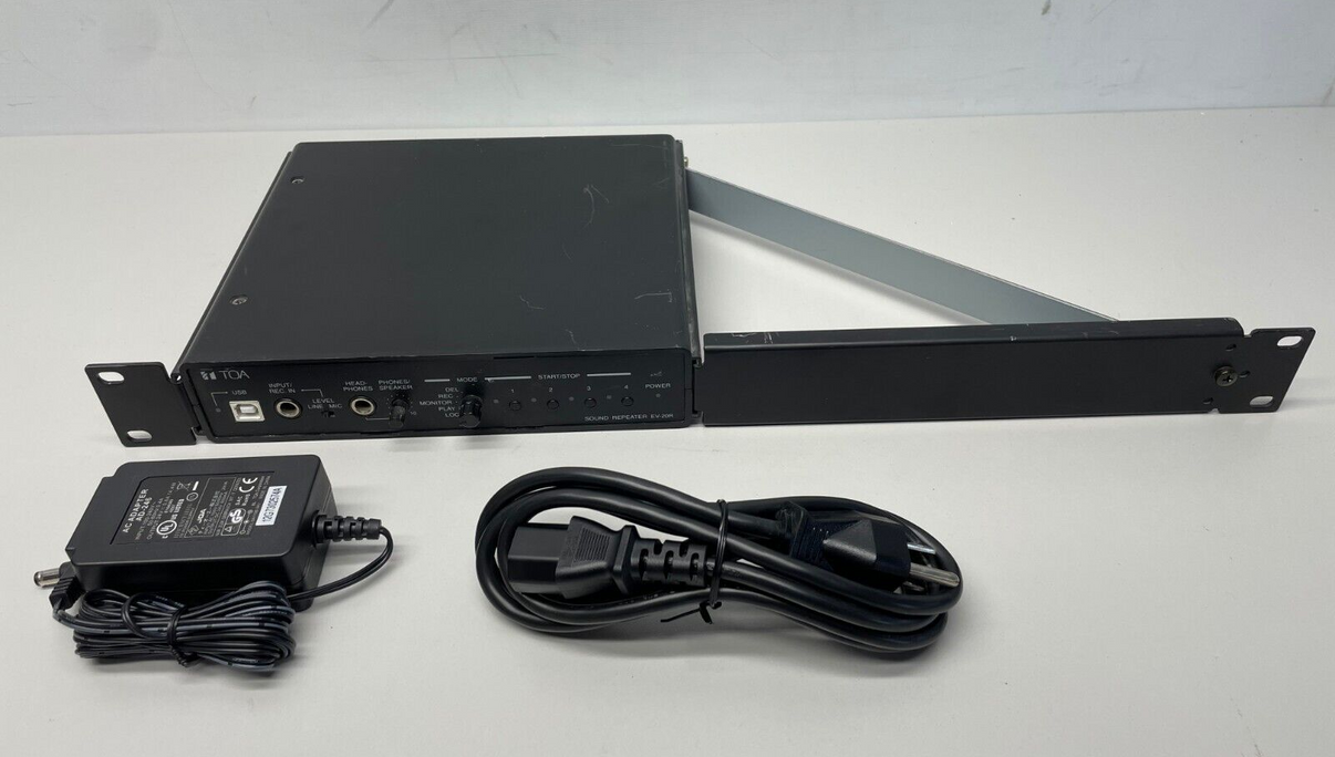 TOA EV20R Sound Repeater 1U with Rack Ears and Power Supply LPAV
