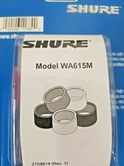 Shure WA615M Colored Handheld Transmitter ID Rings 5 Rings / New