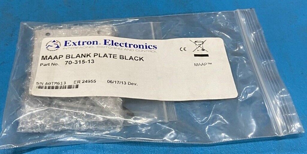 Extron 70-315-13 | MAAP Blank Plate Black | Lot of 5
