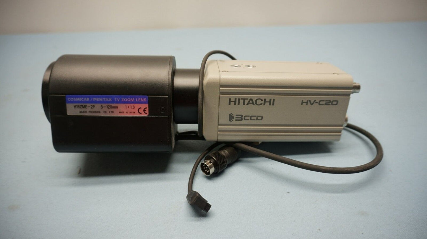 Hitachi HV-C20U-S4 camera w/H15ZME-ZP Zoom Lens