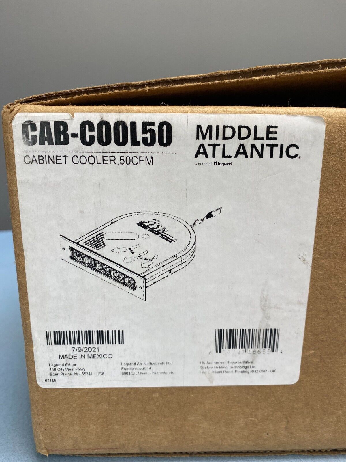 Middle Atlantic Products CAB-COOL50 / Rack Mount Dual Blower