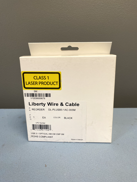 Liberty Wire & Cable DL-PLUSB3.1AC-005M USB A To USB C Cable, 5 Meters