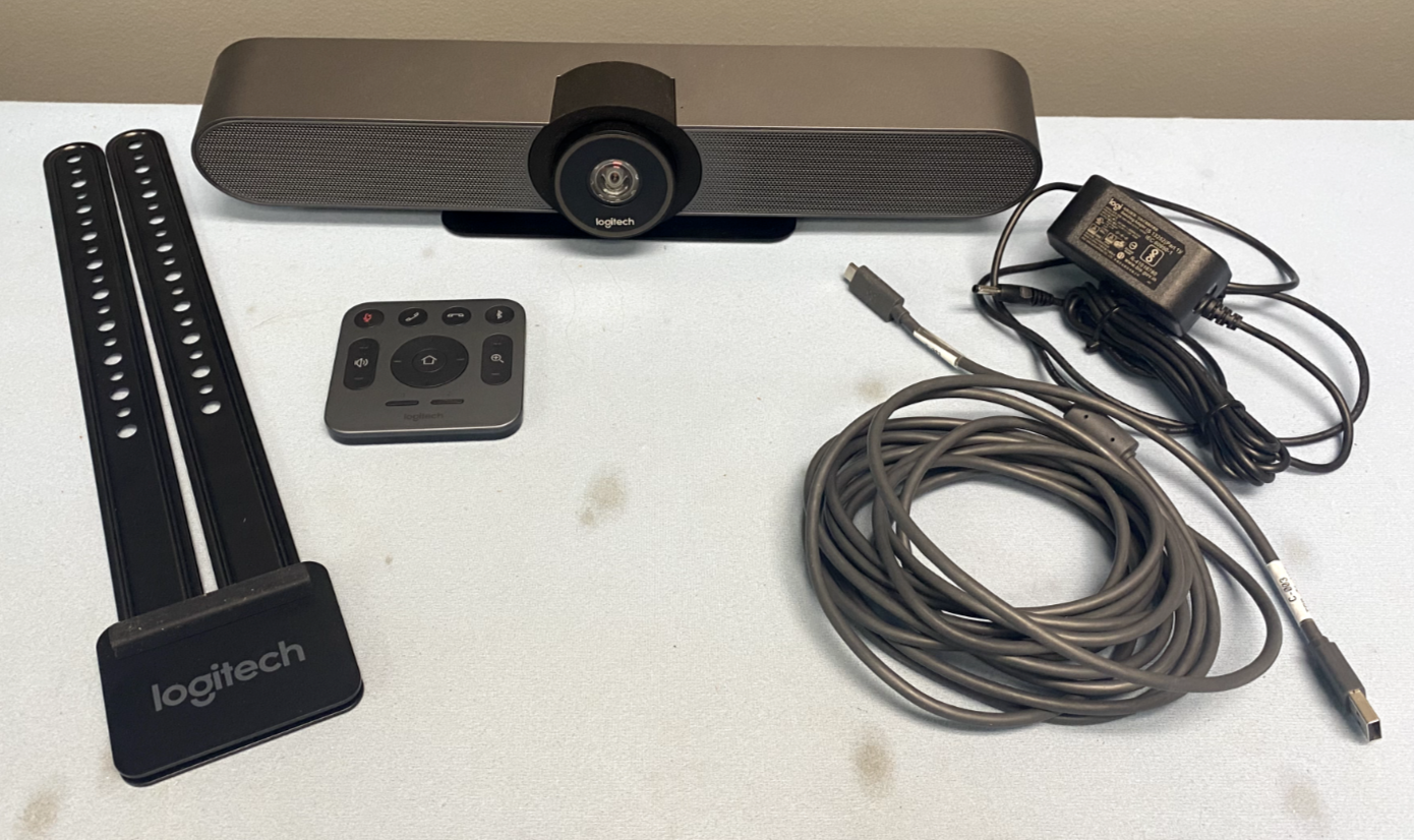 Logitech Meet-Up Video & Audio Conference System 860-000525 w/ Remote & TV Mount