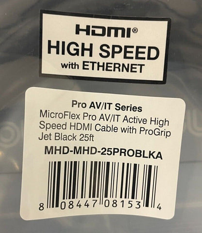 Comprehensive MHD-MHD-25PROBLKA MicroFlex Active High-Speed HDMI Cable  (25')