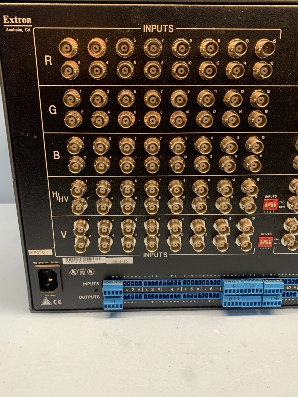 EXTRON Crosspoint Series Switcher 1616HVA – LPAV