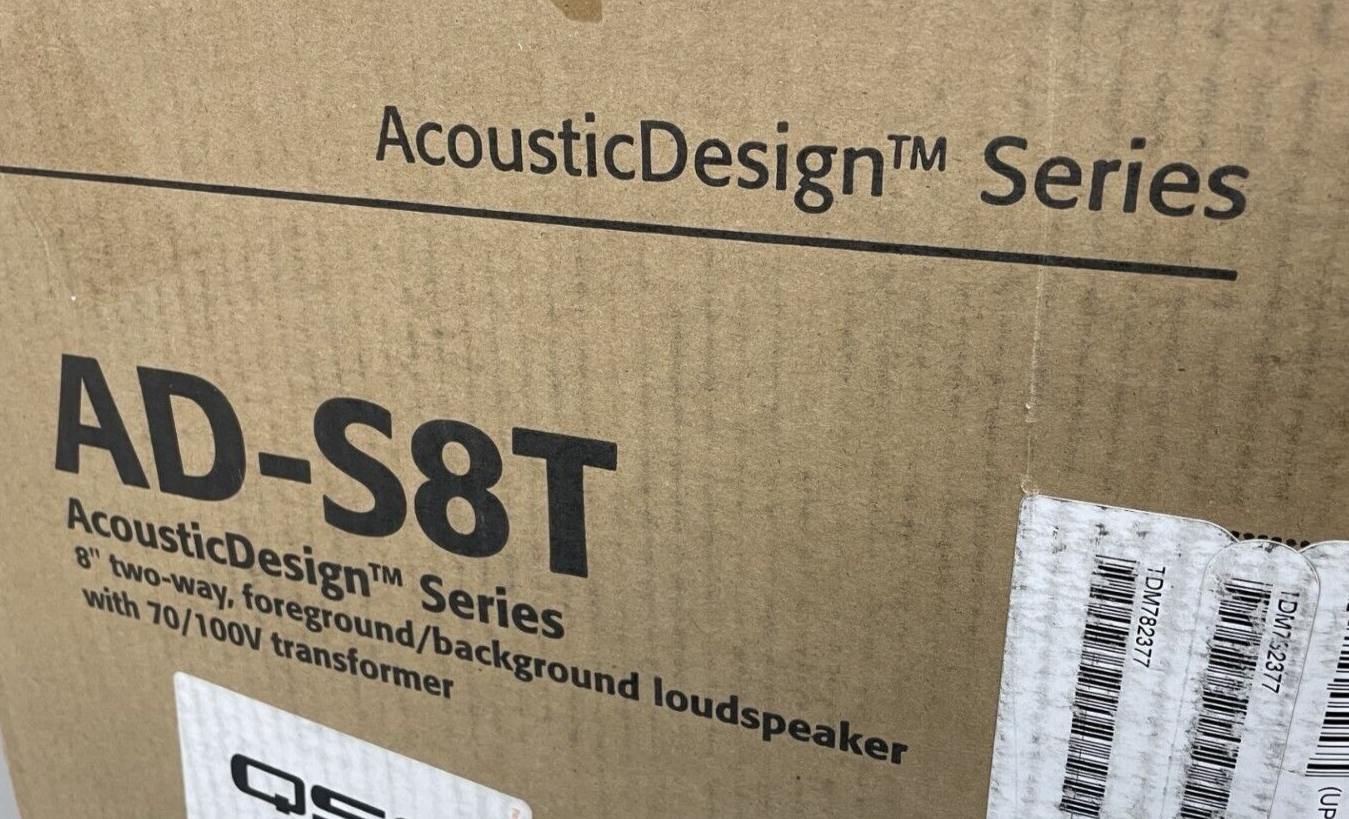 QSC AD-S8T AcousticDesign Series 8" 2-Way Surface Mount Pro Audio Spea ...