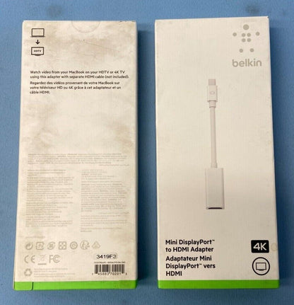 Belkin 3419F3 Mini DisplayPort to HDMI Adapter / Lot of 2