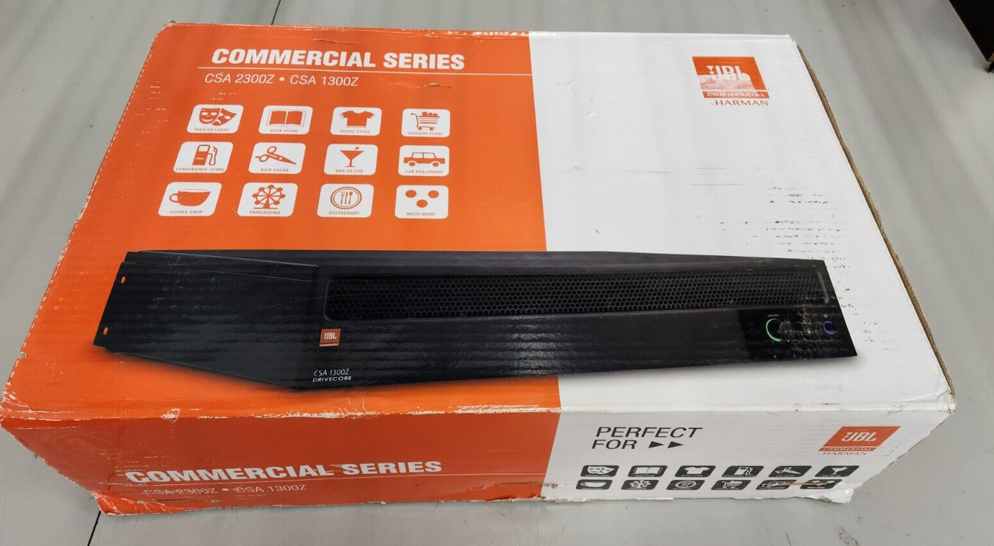 JBL CSA 1300Z Single-Channel 300W Amplifier CSA1300Z