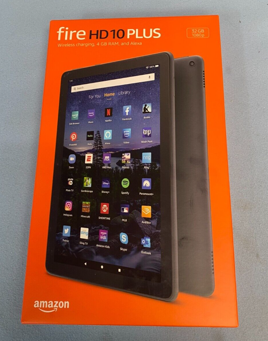 Amazon Fire HD 10 Plus Tablet 10.1", 1080p Full HD, 32 GB, 4 GB RAM, with Alexa
