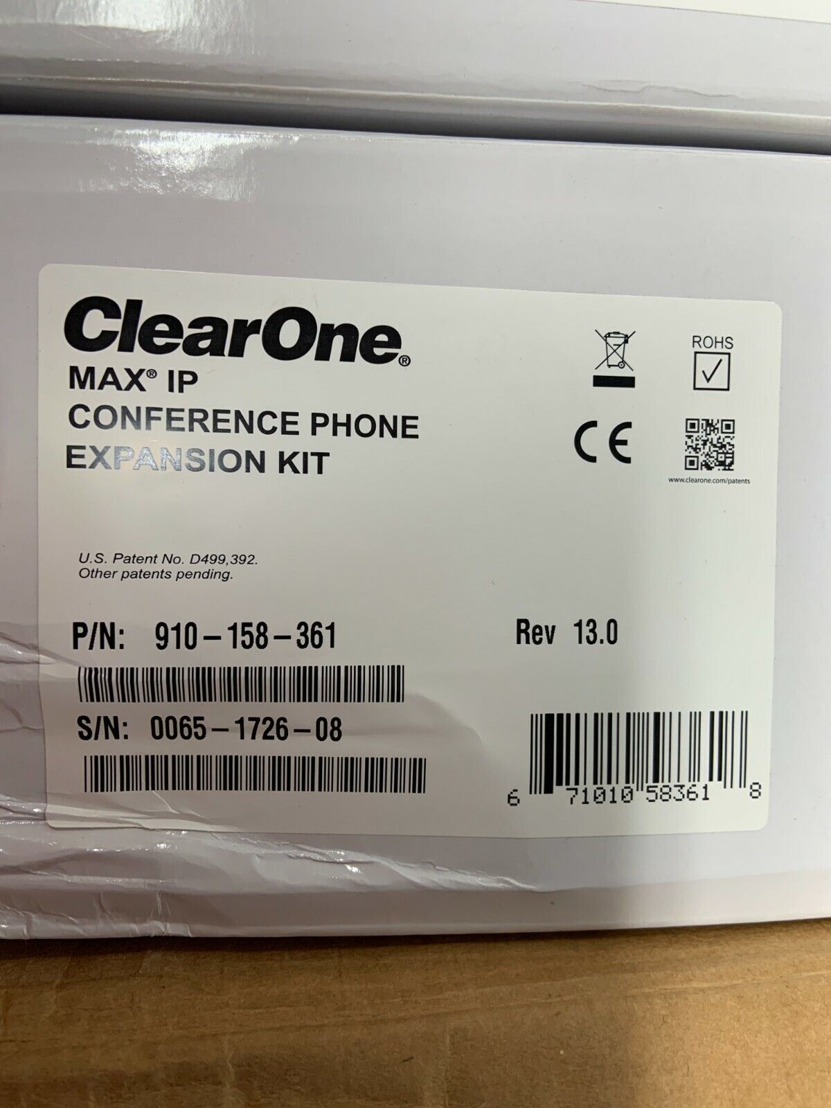 ClearOne MaxAttach IP Plus 1 Conference Phone 910-158-361 New / open box