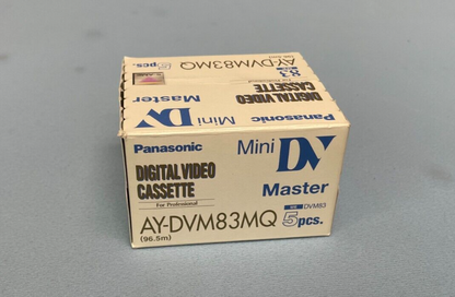 5 Master Grade Panasonic AY-DVM83MQ MiniDV Cassette Professional DV Tapes
