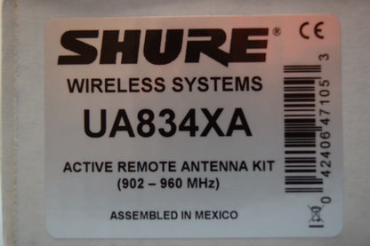 Shure Wireless Systems UA834XA Active Remote Antenna Kit 902-960MHz